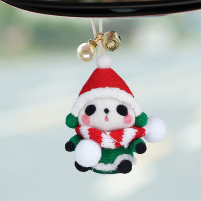 Nonvor Wool Felt Doll Kit Needle Felting Kit Christmas DIY Animal Panda Pig Rabbit Duck Keychain Πακέτο δώρου για αρχάριους