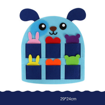 Χαριτωμένη τσάντα αποθήκευσης τσόχα για διακόσμηση πόρτας παιδικού υπνοδωματίου 6 στυλ χειροποίητα DIY ύφασμα τσάντες ζώων για επιλογή