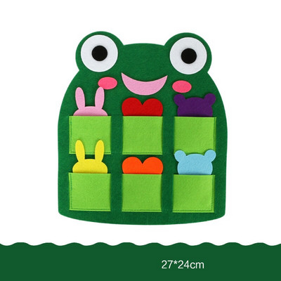 Χαριτωμένη τσάντα αποθήκευσης τσόχα για διακόσμηση πόρτας παιδικού υπνοδωματίου 6 στυλ χειροποίητα DIY ύφασμα τσάντες ζώων για επιλογή