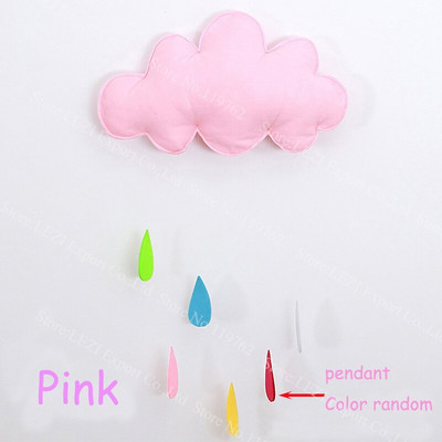 Σύννεφα φεγγάρι Μη υφαντό ύφασμα 3D κρεμαστή διακόσμηση Χρόνια πολλά διακόσμηση δωματίου για πάρτι προμήθειες baby shower ουράνιο τόξο Παιδικά δώρα Νέο