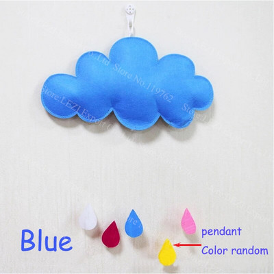 Σύννεφα φεγγάρι Μη υφαντό ύφασμα 3D κρεμαστή διακόσμηση Χρόνια πολλά διακόσμηση δωματίου για πάρτι προμήθειες baby shower ουράνιο τόξο Παιδικά δώρα Νέο