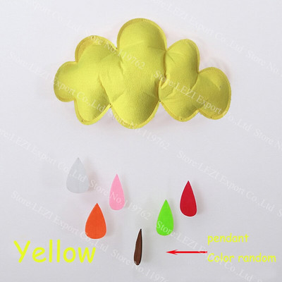 Σύννεφα φεγγάρι Μη υφαντό ύφασμα 3D κρεμαστή διακόσμηση Χρόνια πολλά διακόσμηση δωματίου για πάρτι προμήθειες baby shower ουράνιο τόξο Παιδικά δώρα Νέο