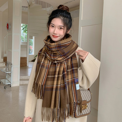 Γυναικείο χειμωνιάτικο κασκόλ με κρόσσια - πολλά χρώματα