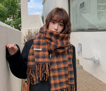 Casual καρό κασκόλ