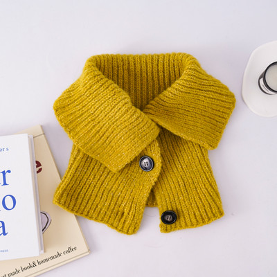 Γυναικείο πλεκτό κασκόλ με κουμπιά σε πολλά χρώματα