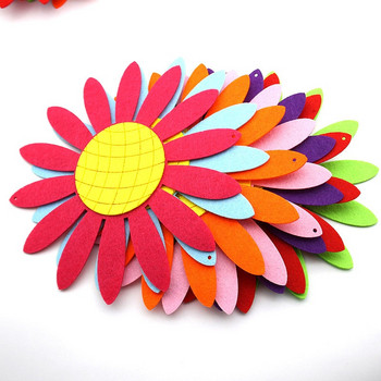 18cm Beauty Color Sun Flower Felt Υλικό DIY Διακόσμηση Παιδικό Δωμάτιο για Παιδιά Σπίτι Cute Decoration Craft Jewelry 2018