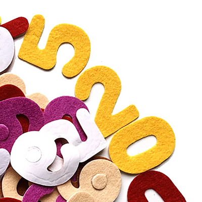 150 τεμ./Παρτίδα AZ Αριθμός αλφαβήτου γράμματος Αριθμός τσόχα Αυτοκόλλητα αυτοκόλλητα ύφασμα για ραπτική χειροτεχνία Μη υφαντό