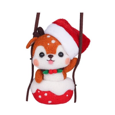 Nemezelőtű készletek Filc Diy Kezdő Gyapjú Kellékek Állatkészítés Kezdő Medál Anyag Gyerekek Kezdőknek székek rénszarvas