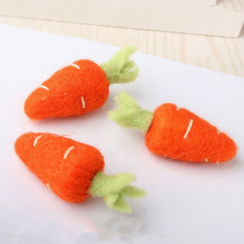 Μάλλινα τσόχα καρότα τσόχα καρότα για χειροτεχνίες τεχνητά καρότα διακοσμητικά καρότου τσόχα καρότο