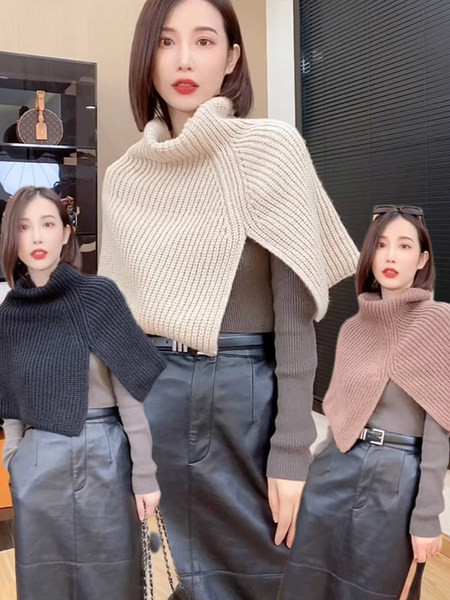 Talvine kootud polosall naistele