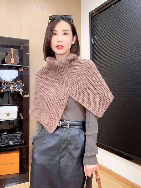 Talvine kootud polosall naistele