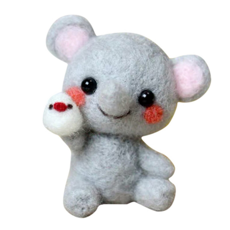 Täiskasvanutele mõeldud villavildist nõelviltimise komplekt tooraine täiskasvanutele mõeldud multifilmide loomade jaoks. Täiskasvanute GQ jaoks mõeldud loomavillavilt.