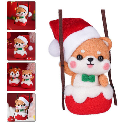 Komplet za filcanje Kompleti igala Diy pribor za filcanje za početnike Izrada privjesaka sa životinjama Početni materijal Dječji alati za početnike Setovi za bušenje vune za lutke