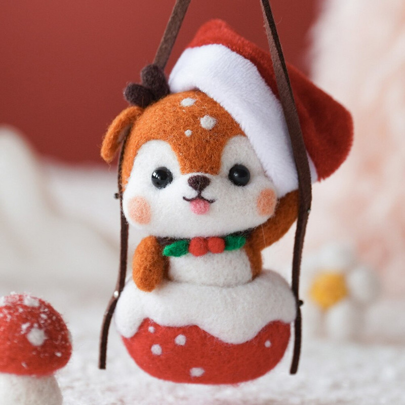 Viltimiskomplekti nõelakomplektid isetegemine algajatele vilditarvikute valmistamine loomade ripats Algmaterjal lastele algajatele tööriistad nuku villapunch komplektid