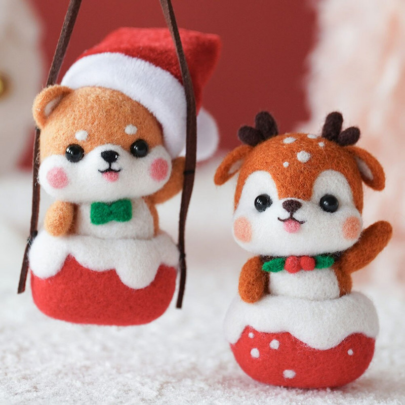 Viltimiskomplekti nõelakomplektid isetegemine algajatele vilditarvikute valmistamine loomade ripats Algmaterjal lastele algajatele tööriistad nuku villapunch komplektid