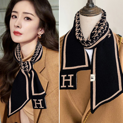 Eșarfă de iarnă model nou cu logo pentru femei