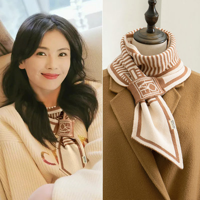 Eșarfă de iarnă model nou cu logo pentru femei