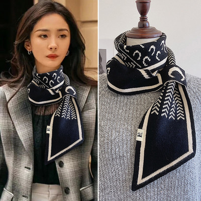 Eșarfă de iarnă model nou cu logo pentru femei