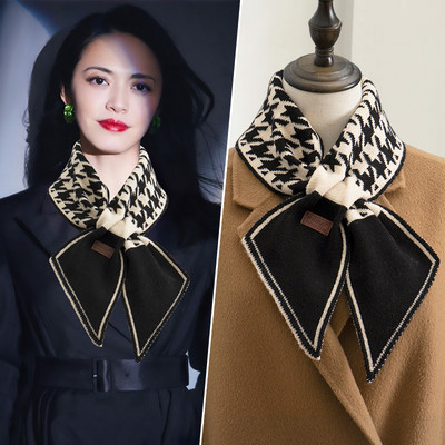 Γυναικείο μοντέρνο λεπτό πλεκτό κασκόλ με γράμματα