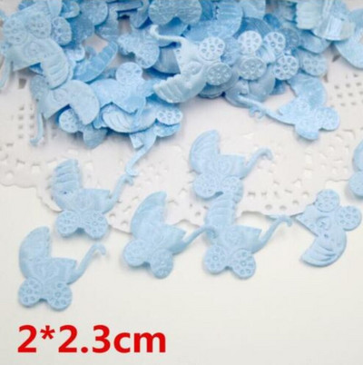 DIY 200TK Satiinaplikatsiooniga vanker Baby Shower Aplikatsiooniga kommikarp Käsitöö Kaunistused 20X23MM