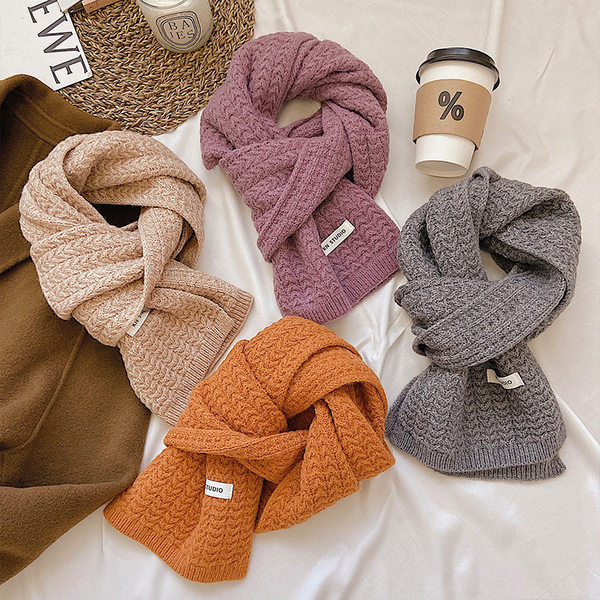 Γυναικείο πλεκτό κασκόλ - σε διάφορα χρώματα