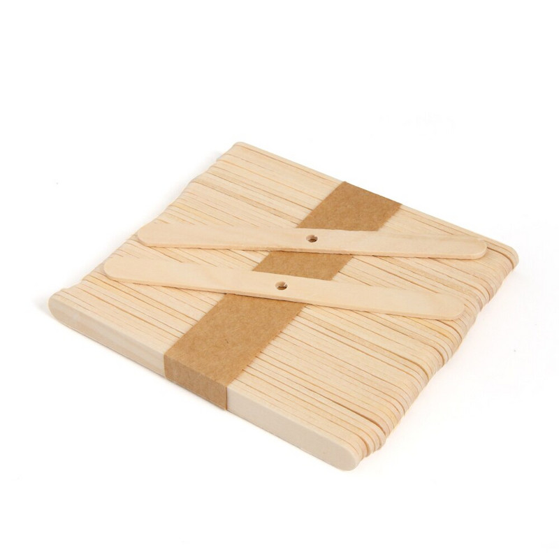 50 vnt medinis vaško šerdies laikiklis Sojų vaškas žvakėms Aromaterapinis žvakių gaminimo įrankis Žvakių gaminimo reikmenys Wick centravimo įtaisas