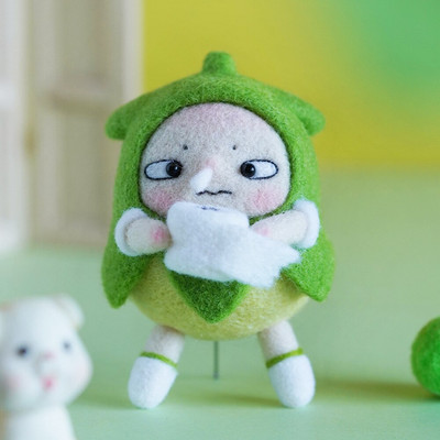 Κούκλα κινουμένων σχεδίων Diy Poke Fun Υλικό Πακέτο Μαλλί τσόχα Λούτρινες κούκλες Χειροποίητο Δώρο Γενεθλίων Ζευγαριού Στολίδι Δώρο Δώρο Κοσμήματα