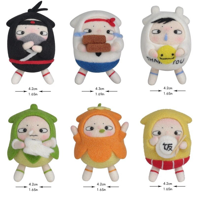 Κούκλα κινουμένων σχεδίων Diy Poke Fun Υλικό Πακέτο Μαλλί τσόχα Λούτρινες κούκλες Χειροποίητο Δώρο Γενεθλίων Ζευγαριού Στολίδι Δώρο Δώρο Κοσμήματα