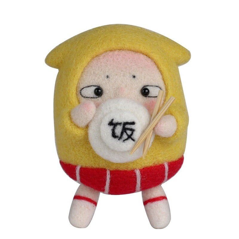 Κούκλα κινουμένων σχεδίων Diy Poke Fun Υλικό Πακέτο Μαλλί τσόχα Λούτρινες κούκλες Χειροποίητο Δώρο Γενεθλίων Ζευγαριού Στολίδι Δώρο Δώρο Κοσμήματα