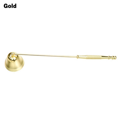 1 vnt ilgos rankenos varpelio formos nerūdijančio plieno žvakės Wick Bell Saugiai žvakių kvapą mažinantis liepsnos įrankis Namų gesinimo įrankiai