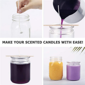 10/16/20Pcs DIY Candle Jar Containers Box With Wicks For Candle Arts Crafts DIY Homemade Candle Box Flame Wax Box Κέλυφος από κερί τσαγιού
