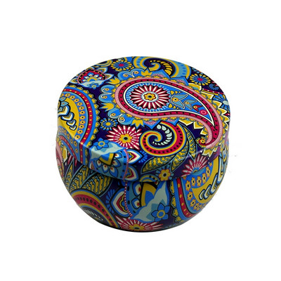 4 Τμ/Παρτίδα Vintage Κερί Βάζο με Καπάκι 6x4cm Χειροποίητα Κεριά DIY Making Container Mini Tins Μεταλλική αποθήκευση Μικρό κουτί δώρου