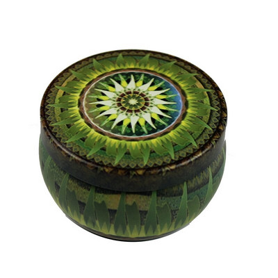 4 Τμ/Παρτίδα Vintage Κερί Βάζο με Καπάκι 6x4cm Χειροποίητα Κεριά DIY Making Container Mini Tins Μεταλλική αποθήκευση Μικρό κουτί δώρου