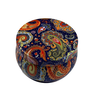 4 Τμ/Παρτίδα Vintage Κερί Βάζο με Καπάκι 6x4cm Χειροποίητα Κεριά DIY Making Container Mini Tins Μεταλλική αποθήκευση Μικρό κουτί δώρου