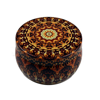 4 Τμ/Παρτίδα Vintage Κερί Βάζο με Καπάκι 6x4cm Χειροποίητα Κεριά DIY Making Container Mini Tins Μεταλλική αποθήκευση Μικρό κουτί δώρου