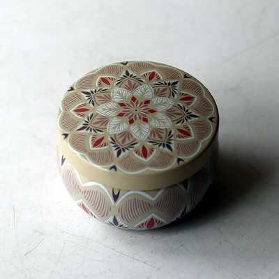 4 Τμ/Παρτίδα Vintage Κερί Βάζο με Καπάκι 6x4cm Χειροποίητα Κεριά DIY Making Container Mini Tins Μεταλλική αποθήκευση Μικρό κουτί δώρου