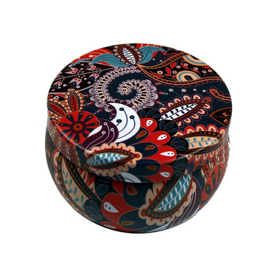 4 Τμ/Παρτίδα Vintage Κερί Βάζο με Καπάκι 6x4cm Χειροποίητα Κεριά DIY Making Container Mini Tins Μεταλλική αποθήκευση Μικρό κουτί δώρου