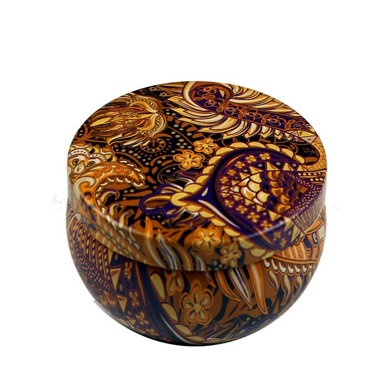 4 Τμ/Παρτίδα Vintage Κερί Βάζο με Καπάκι 6x4cm Χειροποίητα Κεριά DIY Making Container Mini Tins Μεταλλική αποθήκευση Μικρό κουτί δώρου