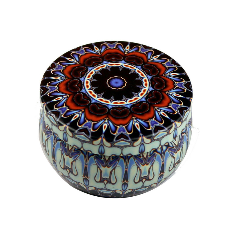 4 Τμ/Παρτίδα Vintage Κερί Βάζο με Καπάκι 6x4cm Χειροποίητα Κεριά DIY Making Container Mini Tins Μεταλλική αποθήκευση Μικρό κουτί δώρου