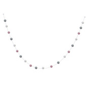 2M 30 rutuliukų vilnos veltinio rutuliukai pom pom girliandos, skirtos miegamojo gimtadienio vakarėliui pakabinti ant sienos