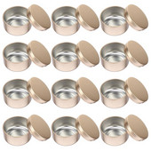 12 TK Küünla tina reisipurgid Ümmargused metallpurgid Küünlakonteinerid Küünlapurgid Küünla väike purk Tahke aroomiteraapia suletud metallpurk