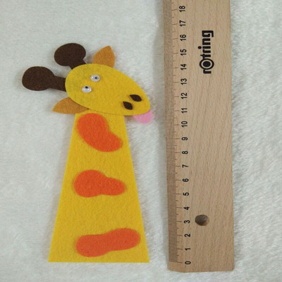 Προσωπικό σχέδιο Felt Animal Finger Doll DIY Μη υφαντό ύφασμα τσόχα Για διδασκαλία εκμάθησης διακόσμησης