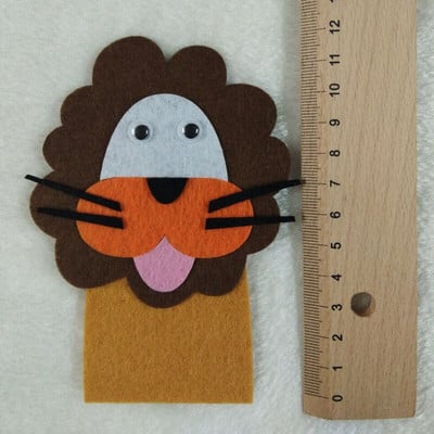 Προσωπικό σχέδιο Felt Animal Finger Doll DIY Μη υφαντό ύφασμα τσόχα Για διδασκαλία εκμάθησης διακόσμησης