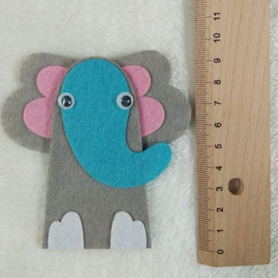 Προσωπικό σχέδιο Felt Animal Finger Doll DIY Μη υφαντό ύφασμα τσόχα Για διδασκαλία εκμάθησης διακόσμησης