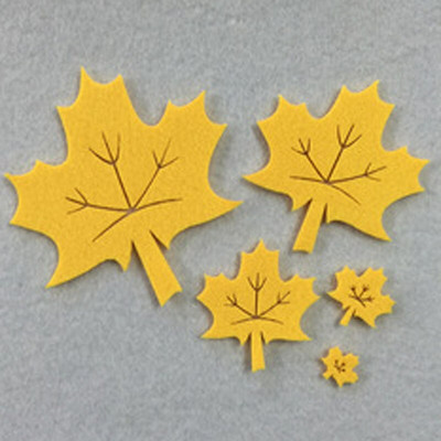 20 τμχ 4 μεγέθη Maple Leaf DIY Διακοσμητικά φύλλα νηπιαγωγείου παιδικός κήπος Μπαλώματα απλικέ φύλλα χειροποίητη χειροποίητη μη υφασμένη τσόχα
