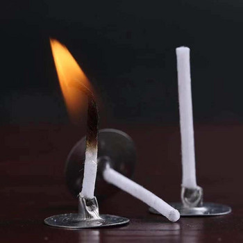 103 τεμ. Κερωμένο βαμβακερό σετ φυτιλάκια κεριών με βάση Γνήσιο κερί χωρίς καπνό Wicks Προμήθειες για κεριά με πυρήνα από λάδι σόγιας