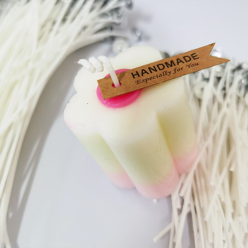 103tk vahatatud puuvillane küünlatahtide komplekt koos alusega Originaalsed suitsuvabad küünlatahtid Sojaõli vahasüdamik, kootud küünalde valmistamise tarvikud