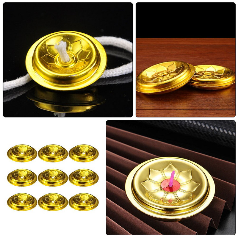 9 tk õlilambi ujuvad tahihoidjad Õli ujuvad hoidikud Kinnitustarvikud lambi jaoks Buddha lamp pikk valgus hõljuv