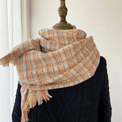 Τρέχον μοντέλο χειμερινό καρό γυναικείο κασκόλ