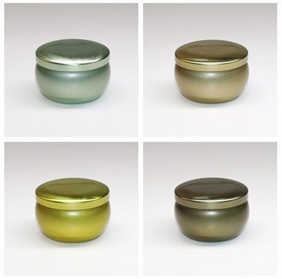 4 τεμάχια/Παρτίδα Στερεά Αρωματοθεραπεία Αεροστεγές Βάζο Μεταλλικό Βάζο Κεριών με Καπάκι 2.2OZ Χειροποίητα Κεριά Δοχείο Κατασκευής